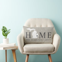 Michigan Home Gray Familie Monogram