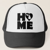 Michigan Home Heart State Ball Pet Trucker Hat (Voorkant)