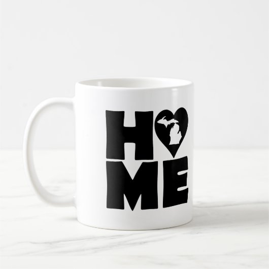 Michigan Home Heart State Mok of Travel Mug (Links)