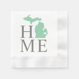 Michigan Home Mint Green Custom City Heart Servet