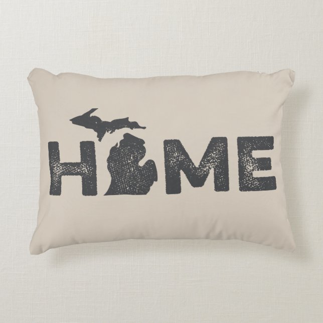 Michigan Home State Love Pillow Decoratief Kussen (Voorkant)