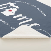 Michigan Home State Persoonlijk Sherpa Deken (3/4)