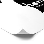 Michigan Home Sweet Home Black Silhouette Poster (Hoek)