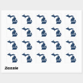 Michigan Home Vierkante Sticker (Vel)