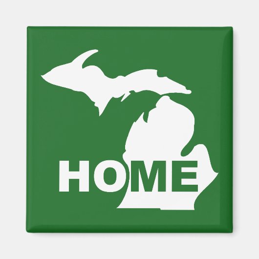 Michigan Home weg van State Fridge Magnet (Voorkant)