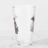 Michigan I Love Floral Filler Silhouette Glas (Links)