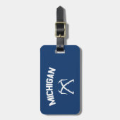 Michigan Ice clibing Bagagelabel (Voorkant verticaal)