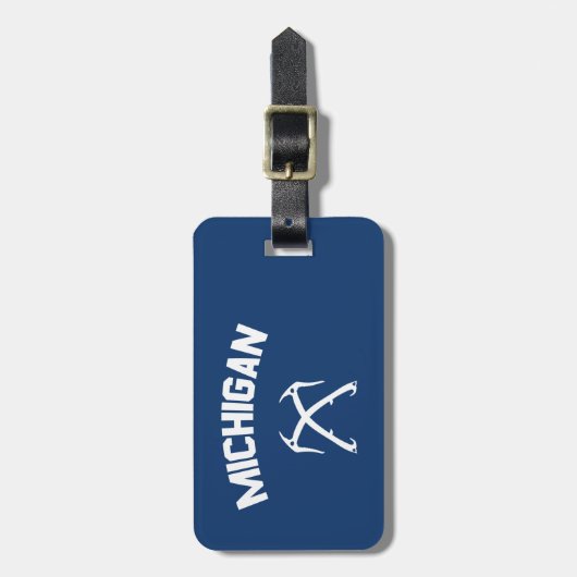 Michigan Ice clibing Bagagelabel (Voorkant verticaal)