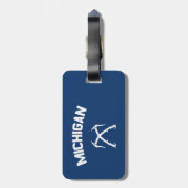 Michigan Ice clibing Bagagelabel (Achterkant verticaal)