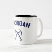 Michigan Ice clibing Tweekleurige Koffiemok (Voorkant rechts)