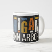 Michigan Ik Mis Ann Arbor Grote Koffiekop (Voorkant rechts)