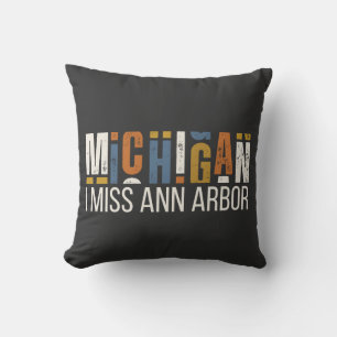 Michigan Ik Mis Ann Arbor Kussen