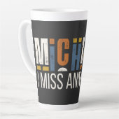 Michigan Ik Mis Ann Arbor Latte Mok (Linkerhoek)