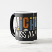 Michigan Ik Mis Ann Arbor Magische Mok (Voorkant links)