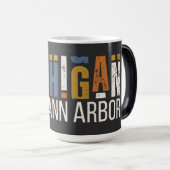 Michigan Ik Mis Ann Arbor Magische Mok (Voorkant rechts)