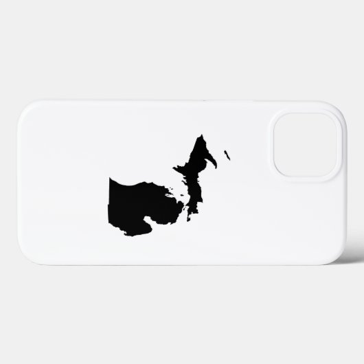 Michigan in het zwart-wit Case-Mate iPhone case (Achterkant (horizontaal))