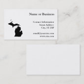 Michigan in het zwart-wit visitekaartje (Voorkant / Achterkant)