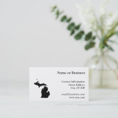 Michigan in het zwart-wit visitekaartje (Staand voorkant)