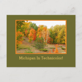 MICHIGAN IN TECHNICOLOR! / HERFST KOMT AAN IN MICH BRIEFKAART