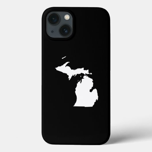 Michigan in wit en zwart Case-Mate iPhone case (Achterkant)