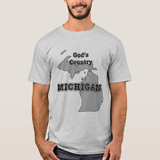 Michigan is GOD'S LAND T-shirt (Voorkant)