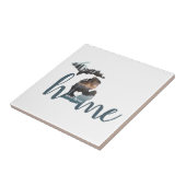 Michigan is Home Sweet Home Silhouette Tegeltje (Zijkant)