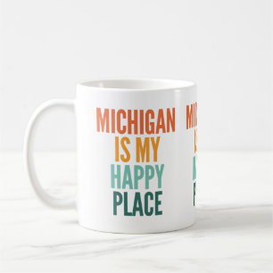 Michigan is mijn gelukkige plek koffiemok