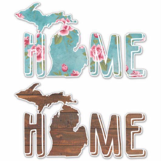 Michigan is thuis | Michigan Sticker (Voorkant)