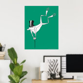 Michigan J. Frog Dacing Moves Poster (Thuiskantoor)