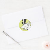 Michigan J. Frog Dancing Ronde Sticker (Envelop)