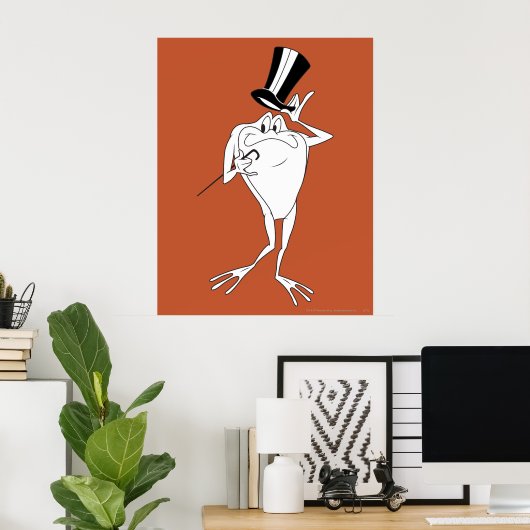 Michigan J. Frog Happy Poster (Thuiskantoor)