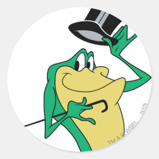 Michigan J. Frog in kleur Ronde Sticker