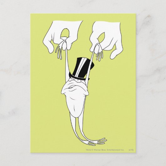 Michigan J. Frog met Help Briefkaart (Voorkant)