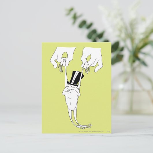 Michigan J. Frog met Help Briefkaart (Staand voorkant)