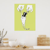 Michigan J. Frog met Help Poster (Keuken)