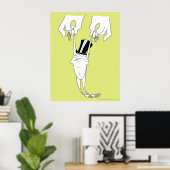 Michigan J. Frog met Help Poster (Thuiskantoor)