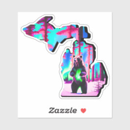 Michigan kaart BEER sticker! Sticker