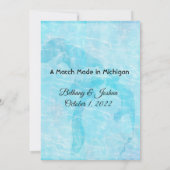 Michigan kaart bruidsfeest uitnodiging (Achterkant)