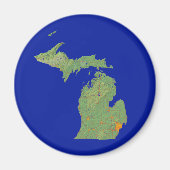 Michigan kaart magneet (Voorkant)
