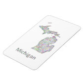 Michigan-kaart Magneet (Linkerzijde)