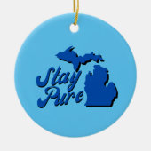 Michigan - Kaart overzicht Ornament (Voorkant)