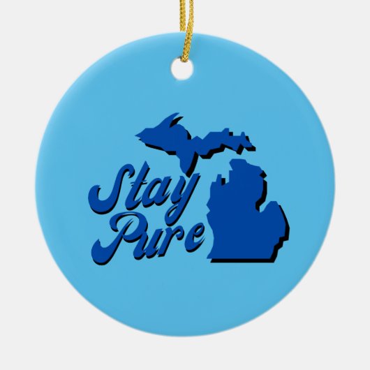 Michigan - Kaart overzicht Ornament (Voorkant)