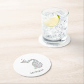 Michigan-kaart Ronde Kartonnen Onderzetter (Insitu)