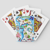  Michigan kaart speelkaarten (Achterkant)