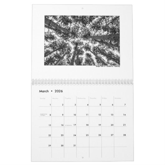 Michigan Kalender (Mar 2026)