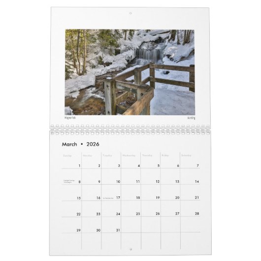 Michigan Kalender (Mar 2026)