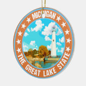 Michigan Keramisch Ornament (Links)