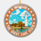 Michigan Keramisch Ornament (Achterkant)