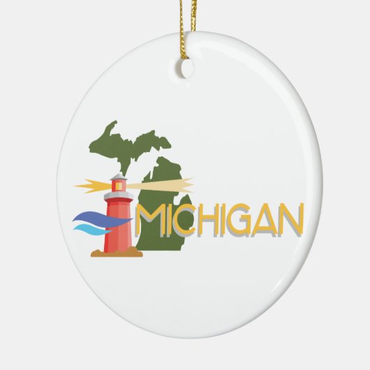 Michigan Keramisch Ornament (Links)