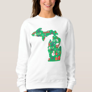 Michigan Kerst Sweatshirt! Trui